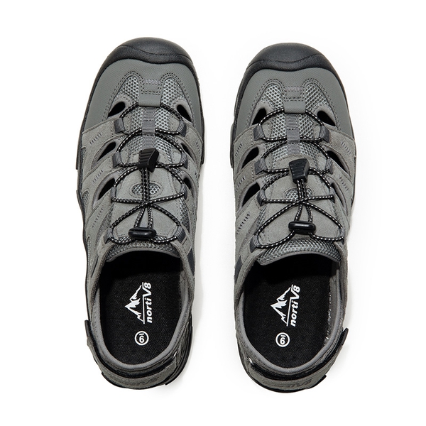 Men's Closed-Toe Non-Slip Sport Sandals - GREY/BLACK - 6